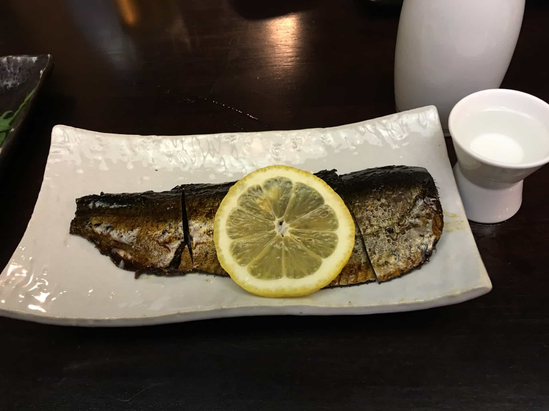 日本酒と魚